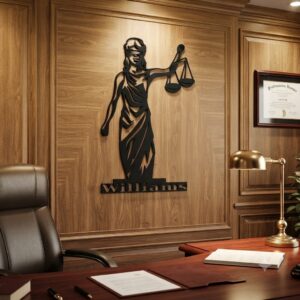 Themis Metal Wall Art | Modern Steel Wall Decor for Living Room & Office