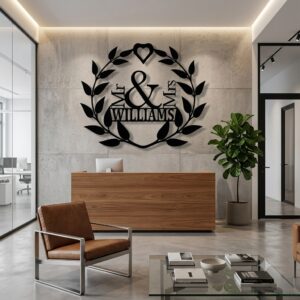 Personalized Monogram Metal Wall Art