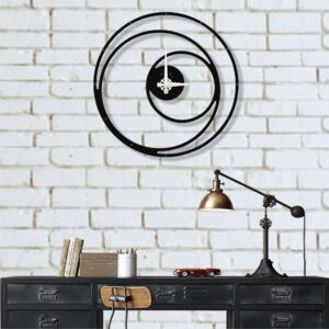 Concentric Clock Metal Wall Art