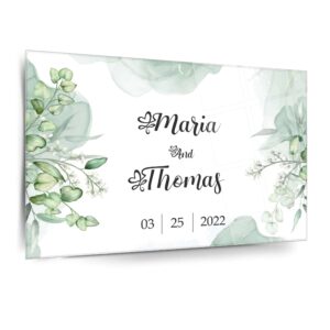 Custom Personalized Glass Wall Decor Metal Wall Art