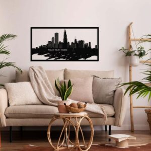 Personalized Chicago Metal Wall Art