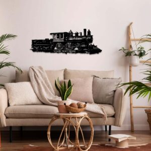 Personalized Train Metal Wall Art