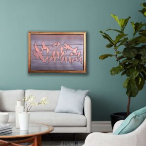 Birds Flock Copper Wall Art - Freedom Inspired Metal Decor