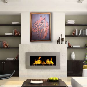 Horse Head Copper Wall Art - Equestrian Metal Wall Decor