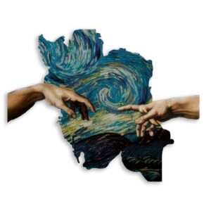 Creation and Starry Night Metal Wall Art