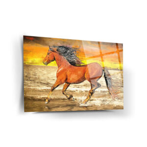 Etgdecor Symmetrical Shapes Tempered Glass Wall Art
