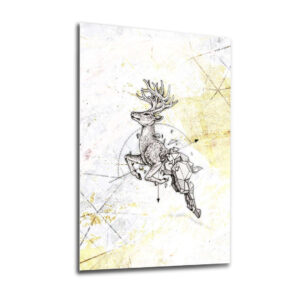 Etgdecor Abstract Circles Tempered Glass Wall Art