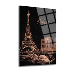 Paris Wall Decor Glass Art