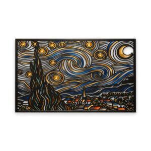 Starry Night Metal Wall Art