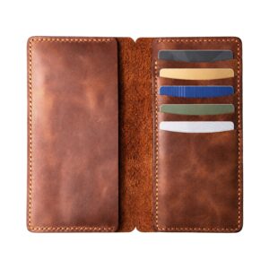 Genuine Leather Phone and Card Wallet