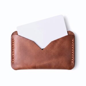 Genuine Leather Palm Card Holder