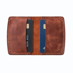 Genuine Leather Foldable Card Holder