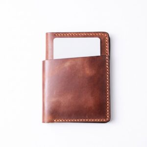 Genuine Leather XL Vertical Cash Wallet
