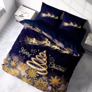 Merry Christmas 3D Bedding Set – Double